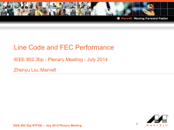 Line Code and FEC Performance IEEE 802.3bp