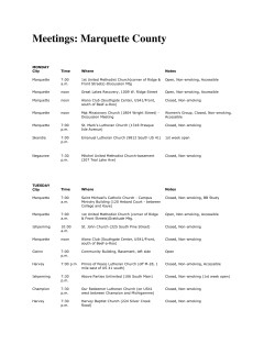 Meetings: Marquette County