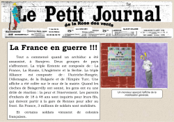 Ebauche du Petit journal - Commune de Boisgervilly