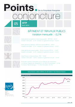 Indices et index mensuels du b&acirc;timent et des travaux publics