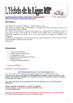 Editorial Sommaire