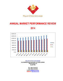 Annual Report - Malawi Stock Exchange