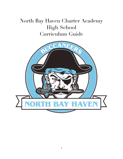 North Bay Haven Charter Academy High School Curriculum Guide