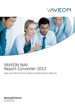 YAVEON NAV Report Converter 2013