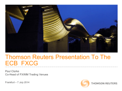 Thomson Reuters - European Central Bank