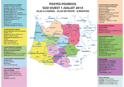 carte postes pourvus 1 juillet 2014 - Sud