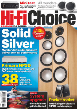 HiFi Choice August 2014 Primare NP-30 DAC/Net Player