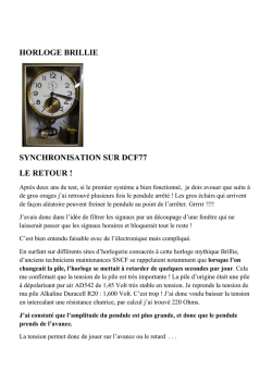 horloge brillie synchronisation sur dcf77 le retour