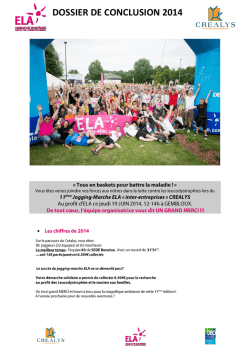 DOSSIER DE CONCLUSION 2014