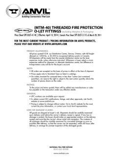 (MTM-40) THREADED FIRE PROTECTION O