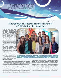 &Eacute;dition 18 juillet 2014 - Centre de sant&eacute; et de services sociaux du