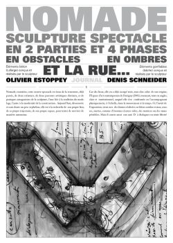 Journal no 1 - Olivier Estoppey