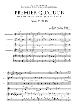 J.B. SINGELEE - Premier Quatuor - COMPLEET
