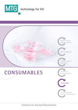 CONSUMABLES - MTG - Medical Technology Vertriebs-GmbH