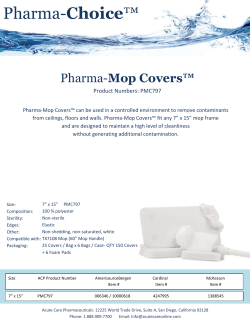 Mop Covers - Pharma-Choice by Acute Care Pharmaceuticals