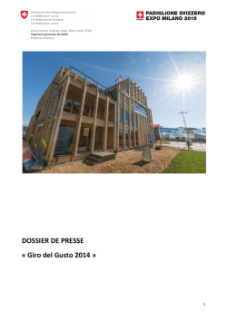 DOSSIER DE PRESSE « Giro del Gusto 2014 »