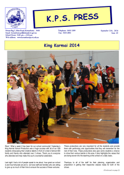 Newsletter 18 September - Korumburra Primary School