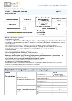 Infectiologie g&eacute;n&eacute;rale