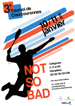 "Not So Bad" 2015 - COC Badminton Courcouronnes 91