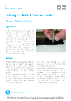 70001 Testing of metal adhesive bondings