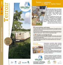 guide du terroir 2014 - Office de tourisme de Saint Omer