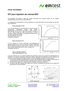 Fiche technique BCI