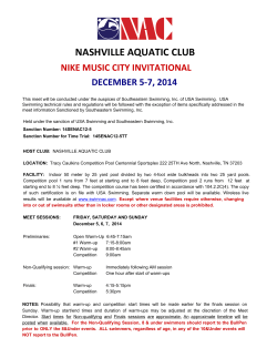 Meet Information - Baylor Swim Club