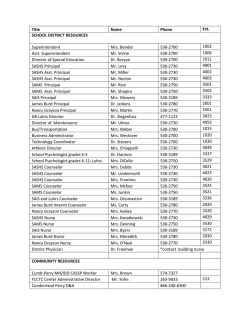 District Contact Directory - Shippensburg Area School District