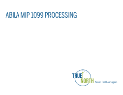 ABILA MIP 1099 PROCESSING