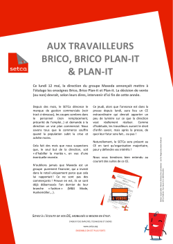 Brico et Plan-it