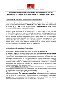 Dossier de presse, participants, d&eacute;roulement