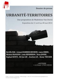 Dossier de presse urbanite - Art-Culture