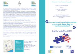 Programme (pdf) - Université Nice Sophia Antipolis