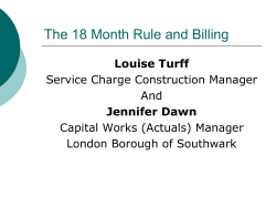 Louise Turff, Service Charge Construction Manager, London