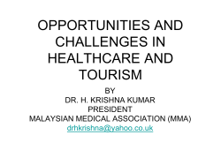 Presentation by Malaysian Medical Association (MMA)
