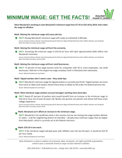 Myths and facts about raising the minimum wage