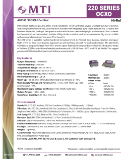 Product Information - MTI-Milliren Technologies Inc.
