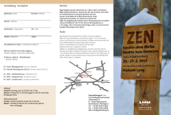 Flyer Sesshin Ohne Bleibe 2015