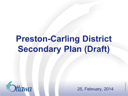 Preston-Carling District Secondary Plan (Draft)