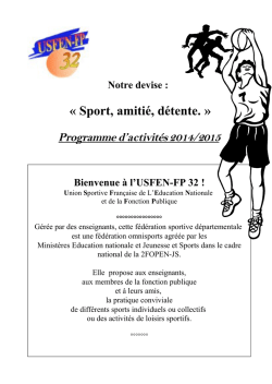 U.S.F.E.N -F.P. 32 : ACTIVITES 97/98