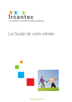 Guide Ircantec - Caisse des D&eacute;p&ocirc;ts