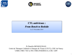 CTL antiviraux : from bench to bedside