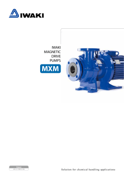 IWAKI Magnetic Drive Pumps MXM series
