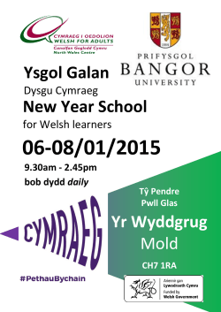 Ysgol Galan New Year School Yr Wyddgrug Mold