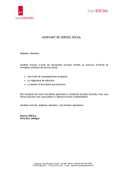 DOSSIER COMPLET ASS N&deg;2 2014