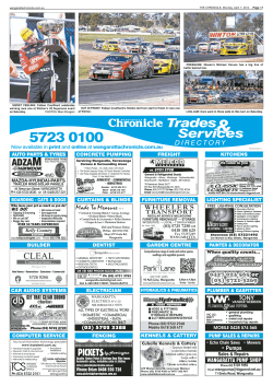 Trades Services - Wangaratta Chronicle