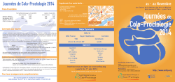 Journ&eacute;es de Colo-Proctologie 2014