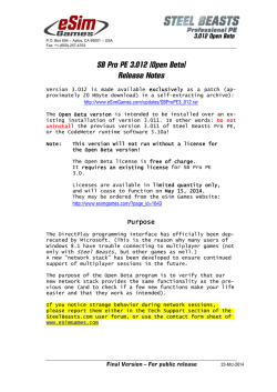 SB Pro PE 3.012 (Open Beta) Release Notes