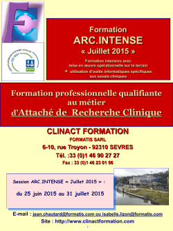 ARC.INTENSE - Clinact Formation