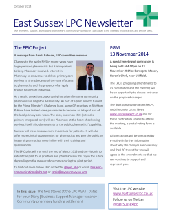 LPC Newsletter October 2014